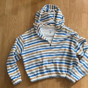 Sisstrevolution Striped Sweater with Hoodie